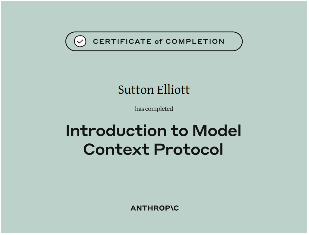 Introduction to Model Context Protocol Certificate