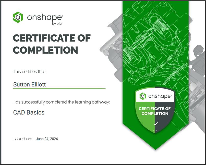 CAD Basics Pathway Certificate