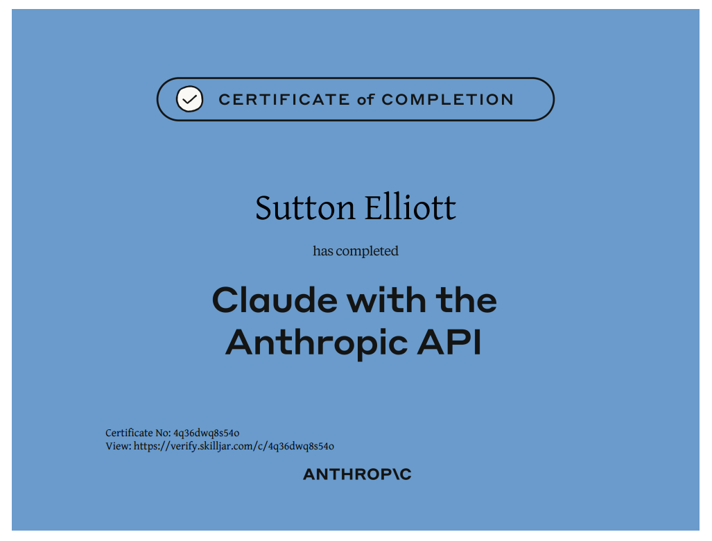 Building with the Claude API Certificate